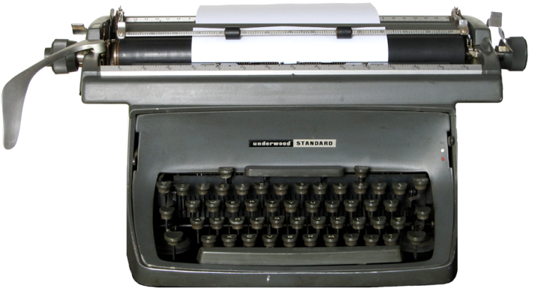 Picture of old manual typewriter